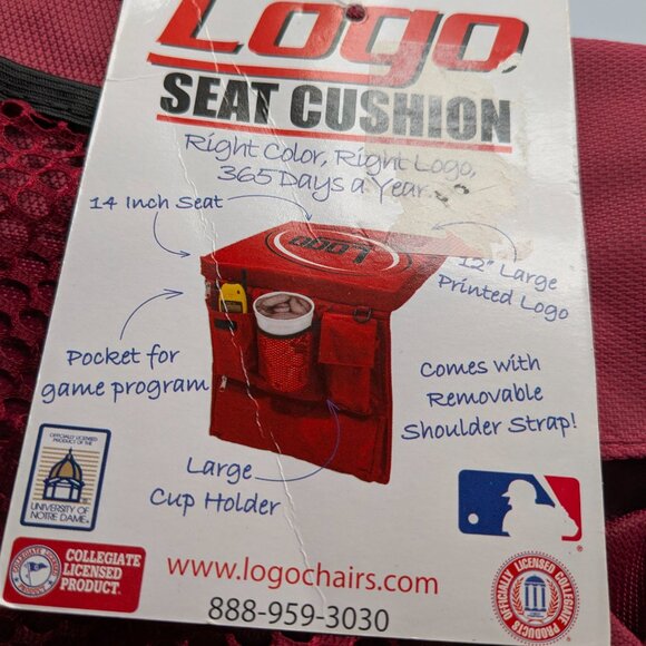 Florida State Seminoles FSU Stadium Seat Cushion, Original Logo Before 2014, NWT - Picture 5 of 7